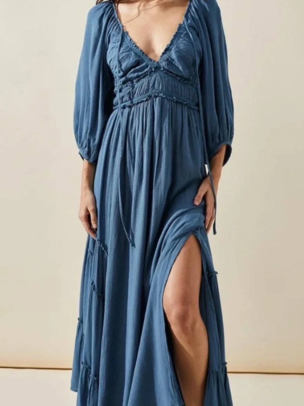 Free People You’re A Jewel Maxi Dress Blue